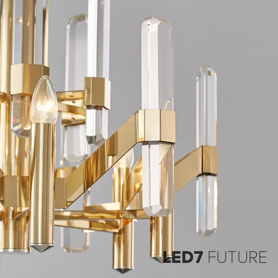 Loft Industry Modern - Rocks Chandelier